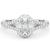 1.60CT.TW OVAL LAB DIAMOND ENGAGEMENT RING - Nazarelle