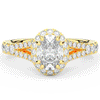 1.60CT.TW OVAL LAB DIAMOND ENGAGEMENT RING - Nazarelle