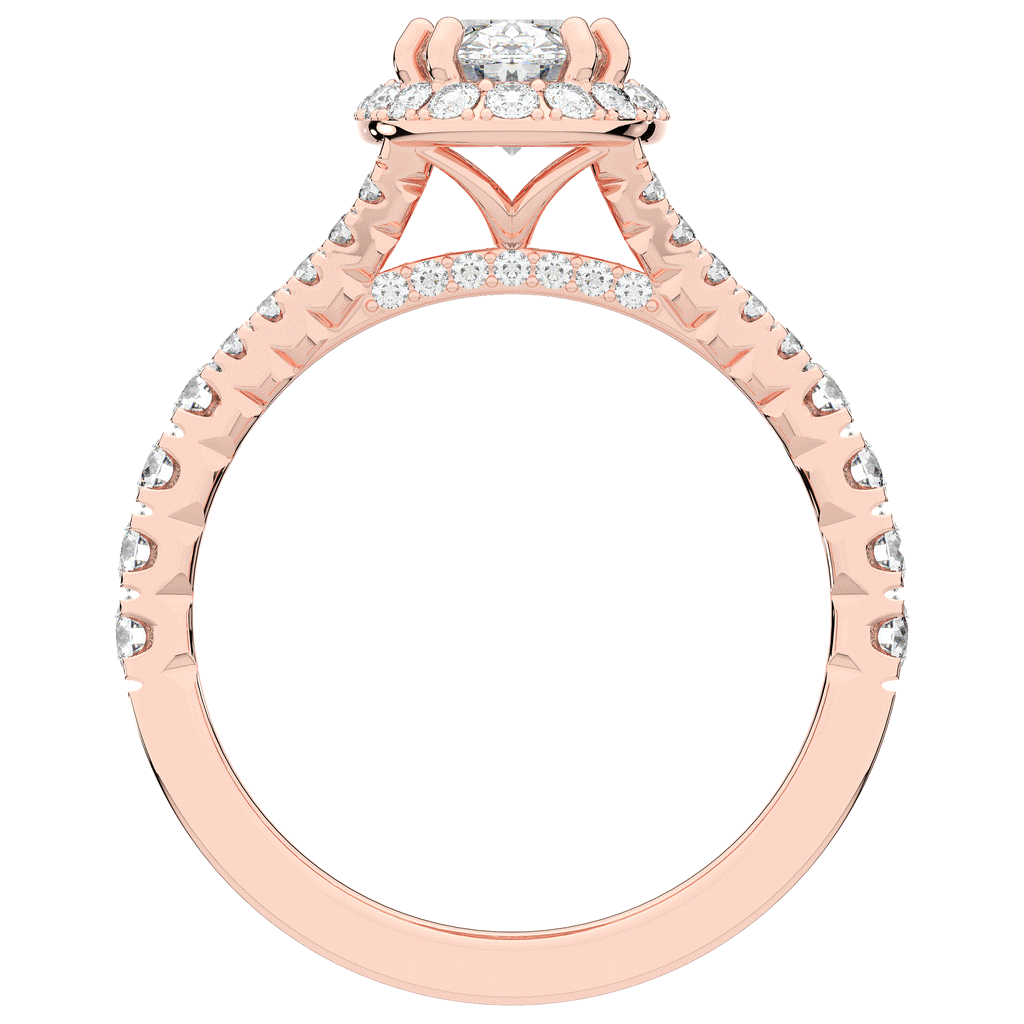 1.60CT.TW OVAL LAB DIAMOND ENGAGEMENT RING - Nazarelle