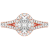 1.60CT.TW OVAL LAB DIAMOND ENGAGEMENT RING - Nazarelle