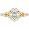 1.60CT.TW OVAL LAB DIAMOND ENGAGEMENT RING - Nazarelle