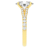 3.45CT.TW OVAL LAB DIAMOND ENGAGEMENT RING - Nazarelle