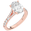 3.45CT.TW OVAL LAB DIAMOND ENGAGEMENT RING - Nazarelle