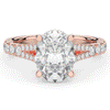 3.45CT.TW OVAL LAB DIAMOND ENGAGEMENT RING - Nazarelle