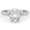 3.45CT.TW OVAL LAB DIAMOND ENGAGEMENT RING - Nazarelle