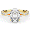 3.45CT.TW OVAL LAB DIAMOND ENGAGEMENT RING - Nazarelle