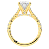 3.45CT.TW OVAL LAB DIAMOND ENGAGEMENT RING - Nazarelle