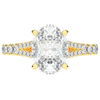 3.45CT.TW OVAL LAB DIAMOND ENGAGEMENT RING - Nazarelle
