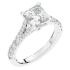 2.45CT.TW PRINCESS LAB DIAMOND ENGAGEMENT RING - Nazarelle