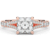 2.45CT.TW PRINCESS LAB DIAMOND ENGAGEMENT RING - Nazarelle