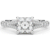 2.45CT.TW PRINCESS LAB DIAMOND ENGAGEMENT RING - Nazarelle