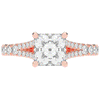 2.45CT.TW PRINCESS LAB DIAMOND ENGAGEMENT RING - Nazarelle