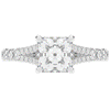 2.45CT.TW PRINCESS LAB DIAMOND ENGAGEMENT RING - Nazarelle