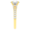 2.45CT.TW ROUND LAB DIAMOND ENGAGEMENT RING - Nazarelle