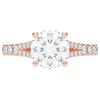 2.45CT.TW ROUND LAB DIAMOND ENGAGEMENT RING - Nazarelle