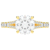 2.45CT.TW ROUND LAB DIAMOND ENGAGEMENT RING - Nazarelle