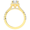 2.60CT.TW RADIANT LAB DIAMOND SPLIT SHANK HALO ENGAGEMENT RING - Nazarelle