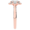 1.90CT.TW OVAL LAB DIAMOND HALO ENGAGEMENT RING - Nazarelle