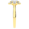 1.90CT.TW OVAL LAB DIAMOND HALO ENGAGEMENT RING - Nazarelle