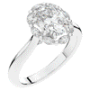1.90CT.TW OVAL LAB DIAMOND HALO ENGAGEMENT RING - Nazarelle