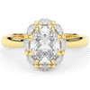 1.90CT.TW OVAL LAB DIAMOND HALO ENGAGEMENT RING - Nazarelle