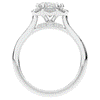 1.90CT.TW OVAL LAB DIAMOND HALO ENGAGEMENT RING - Nazarelle