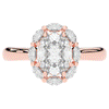 1.90CT.TW OVAL LAB DIAMOND HALO ENGAGEMENT RING - Nazarelle