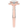 2.40CT.TW ROUND LAB DIAMOND HALO ENGAGEMENT RING - Nazarelle