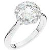 2.40CT.TW ROUND LAB DIAMOND HALO ENGAGEMENT RING - Nazarelle