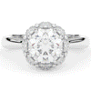 2.40CT.TW ROUND LAB DIAMOND HALO ENGAGEMENT RING - Nazarelle