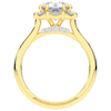 2.40CT.TW ROUND LAB DIAMOND HALO ENGAGEMENT RING - Nazarelle