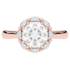 2.40CT.TW ROUND LAB DIAMOND HALO ENGAGEMENT RING - Nazarelle