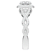 1.60CT.TW ROUND LAB DIAMOND HALO TWIST ENGAGEMENT RING - Nazarelle