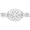 1.60CT.TW ROUND LAB DIAMOND HALO TWIST ENGAGEMENT RING - Nazarelle