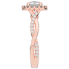 1.35CT.TW ROUND LAB DIAMOND HALO TWIST BAND ENGAGEMENT RING - Nazarelle