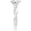 1.70CT.TW OVAL LAB DIAMOND TWIST BAND ENGAGEMENT RING - Nazarelle