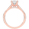 1.70CT.TW OVAL LAB DIAMOND TWIST BAND ENGAGEMENT RING - Nazarelle