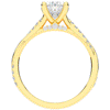 1.70CT.TW OVAL LAB DIAMOND TWIST BAND ENGAGEMENT RING - Nazarelle