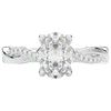 1.70CT.TW OVAL LAB DIAMOND TWIST BAND ENGAGEMENT RING - Nazarelle