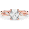 1.70CT.TW CUSHION LAB DIAMOND TWIST BAND ENGAGEMENT RING - Nazarelle