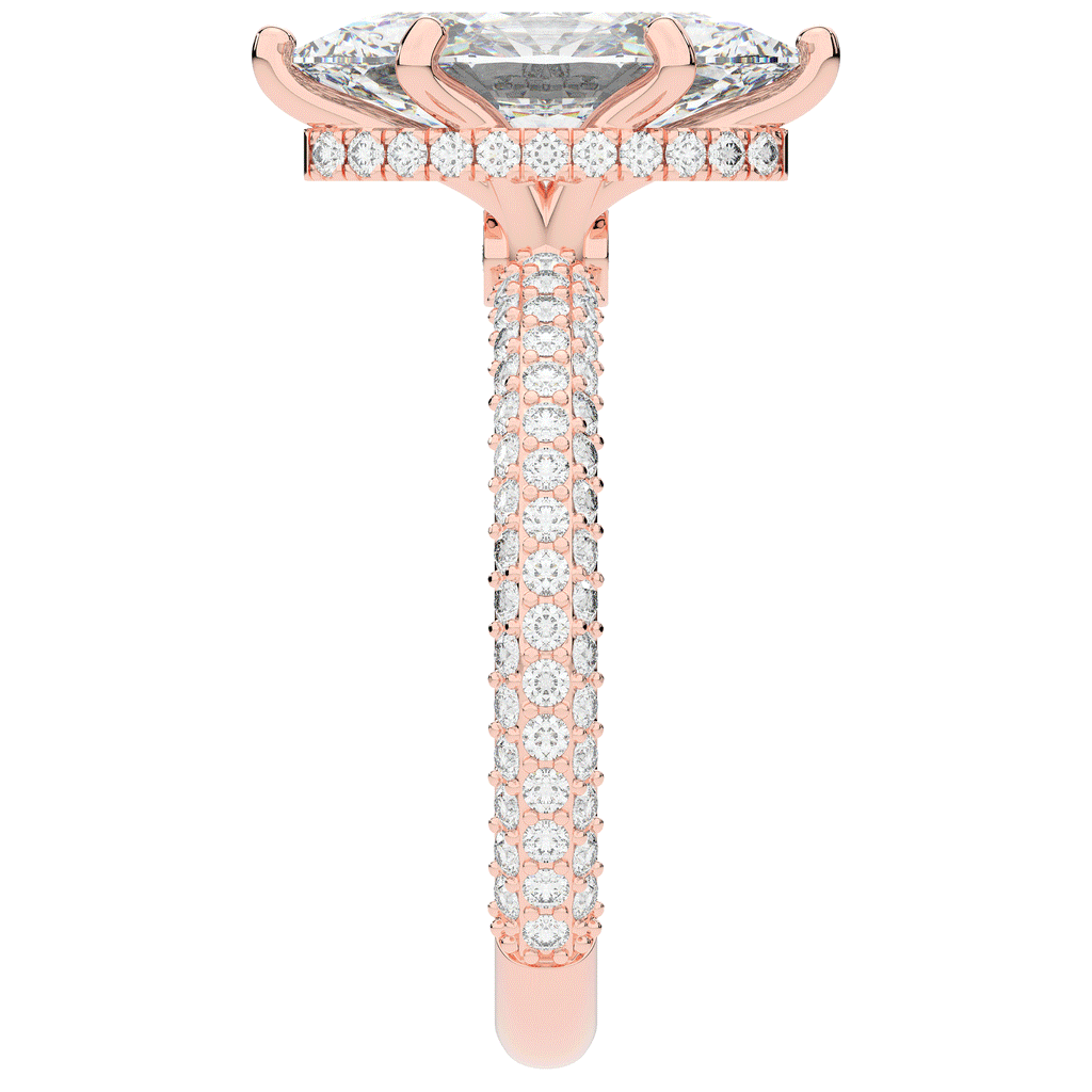 2.60CT.TW MARQUISE LAB DIAMOND ENGAGEMENT RING - Nazarelle