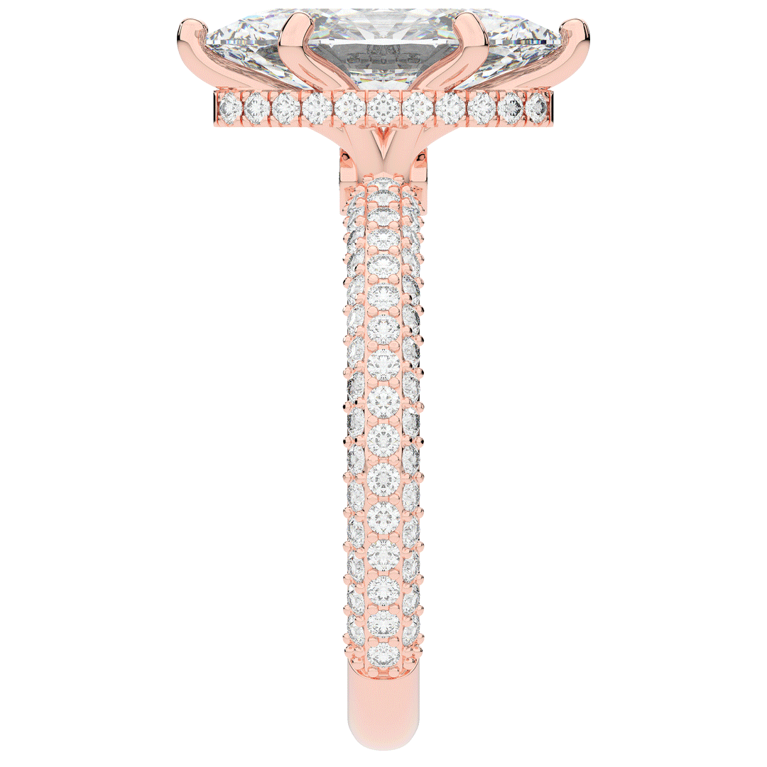 2.60CT.TW MARQUISE LAB DIAMOND ENGAGEMENT RING - Nazarelle