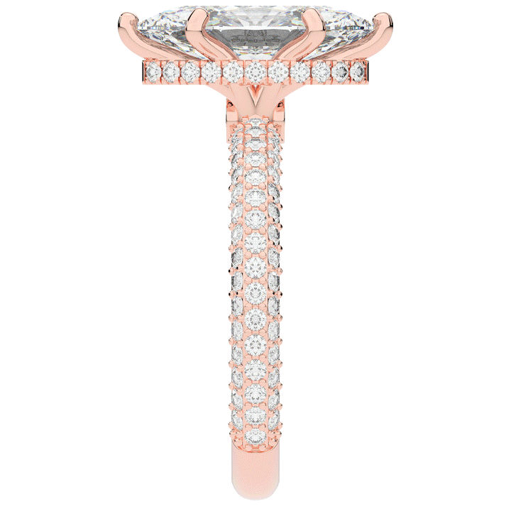 2.60CT.TW MARQUISE LAB DIAMOND ENGAGEMENT RING - Nazarelle