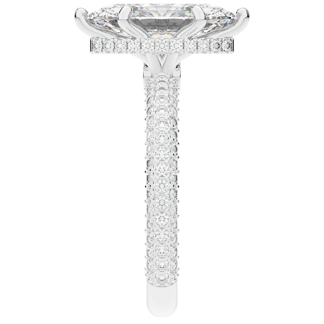 2.60CT.TW MARQUISE LAB DIAMOND ENGAGEMENT RING - Nazarelle