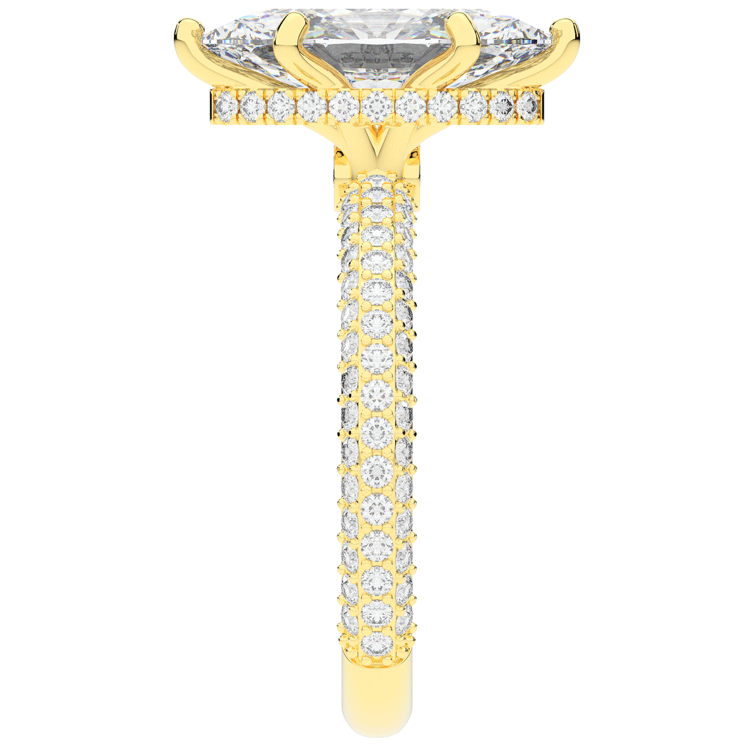 2.60CT.TW MARQUISE LAB DIAMOND ENGAGEMENT RING - Nazarelle