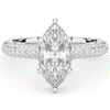 2.60CT.TW MARQUISE LAB DIAMOND ENGAGEMENT RING - Nazarelle