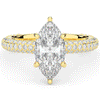 2.60CT.TW MARQUISE LAB DIAMOND ENGAGEMENT RING - Nazarelle