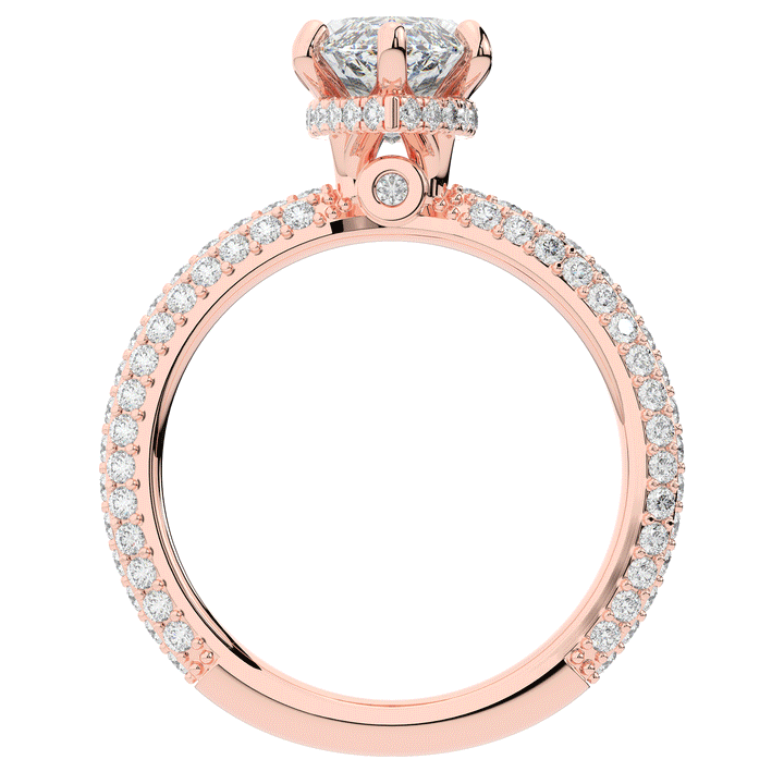 2.60CT.TW MARQUISE LAB DIAMOND ENGAGEMENT RING - Nazarelle
