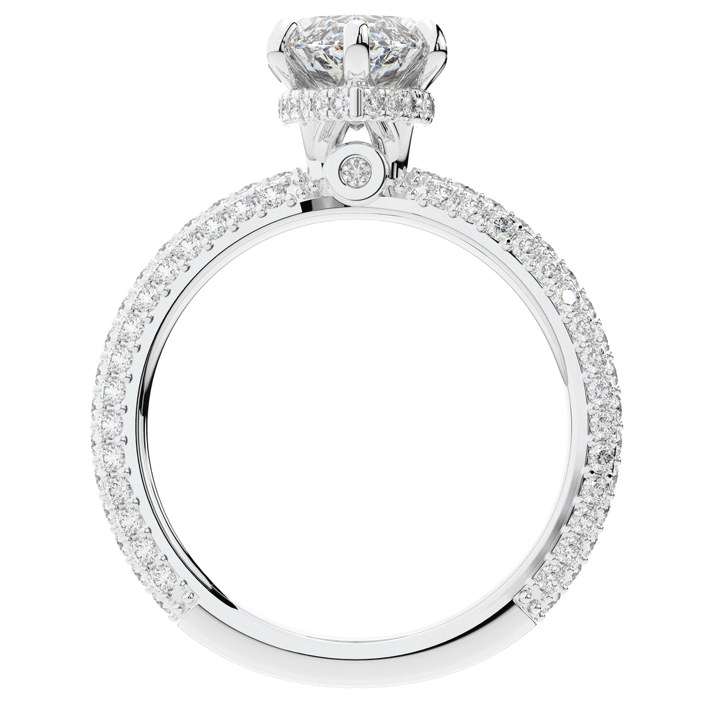 2.60CT.TW MARQUISE LAB DIAMOND ENGAGEMENT RING - Nazarelle