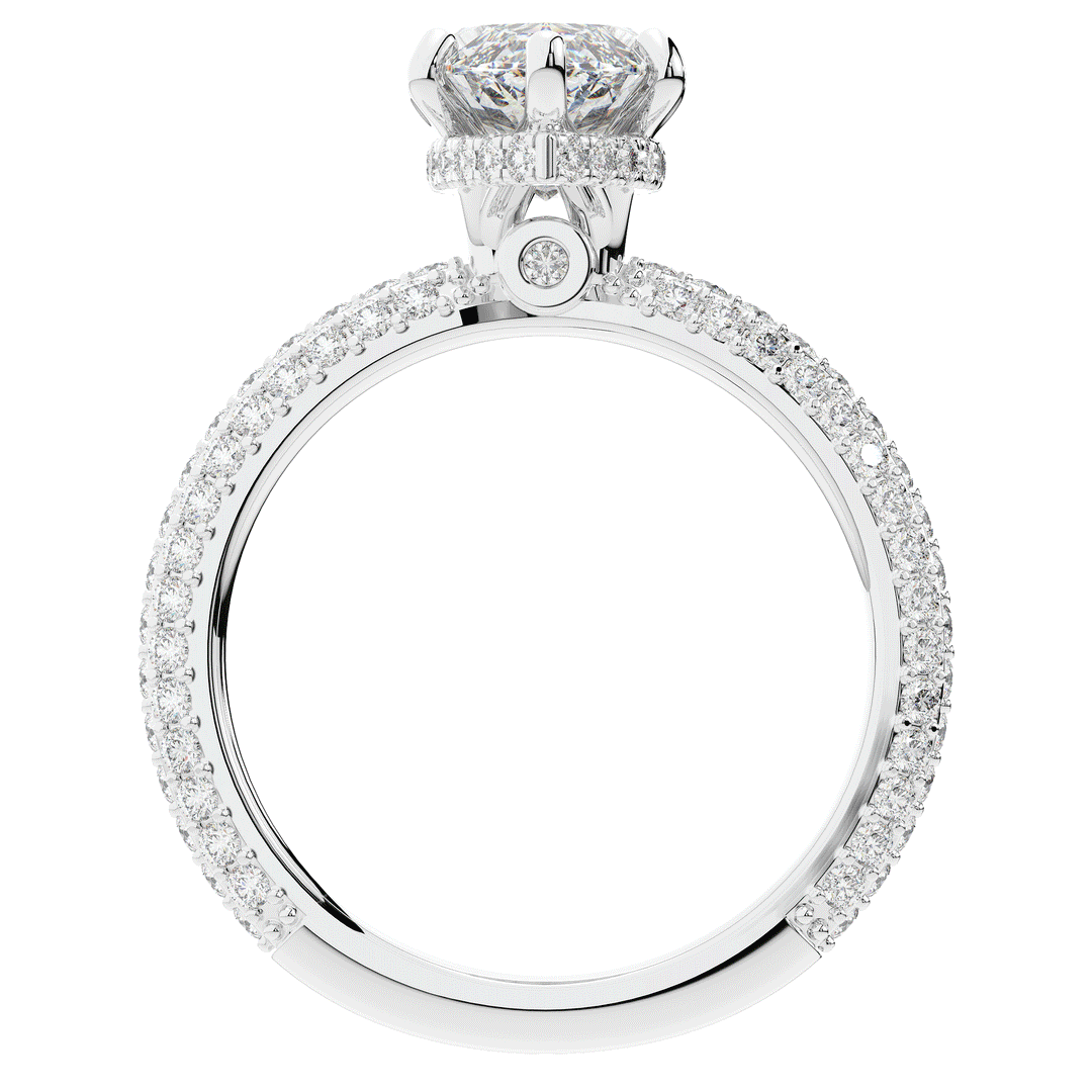 2.60CT.TW MARQUISE LAB DIAMOND ENGAGEMENT RING - Nazarelle